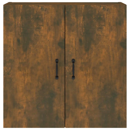 Wandkast 60X31X60 Cm Bewerkt Hout Gerookt Eikenkleurig