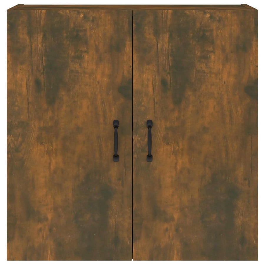 Wandkast 60X31X60 Cm Bewerkt Hout Gerookt Eikenkleurig