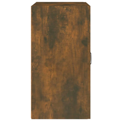 Wandkast 60X31X60 Cm Bewerkt Hout Gerookt Eikenkleurig