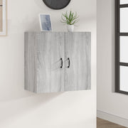 Wandkast 60x31x60 cm bewerkt hout grijs