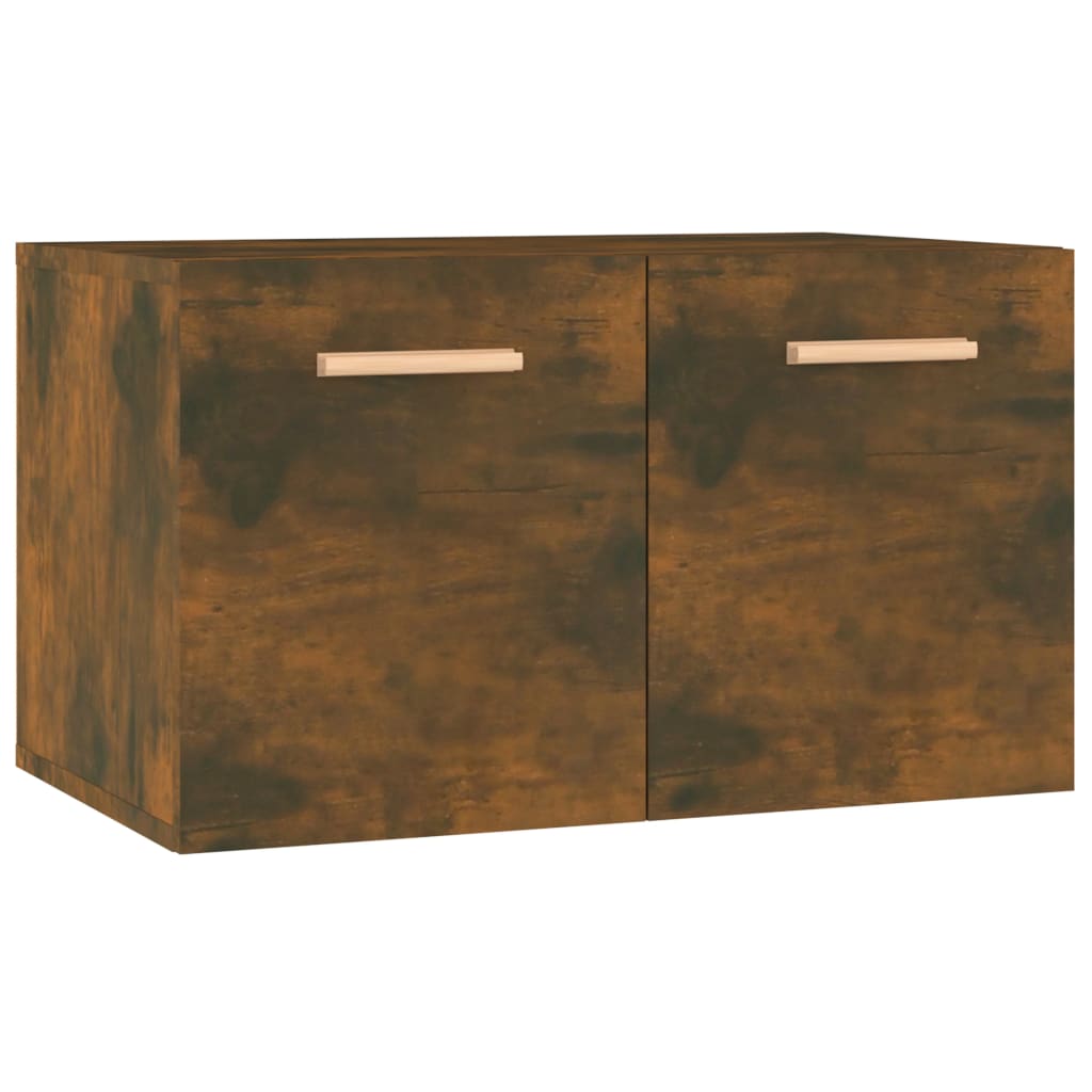 Wandkast 60X36,5X35 Cm Bewerkt Hout Gerookt Eikenkleurig