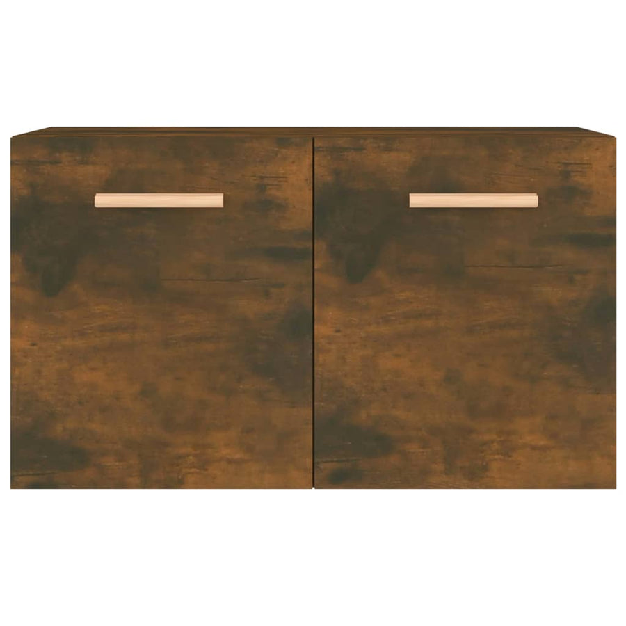Wandkast 60X36,5X35 Cm Bewerkt Hout Gerookt Eikenkleurig