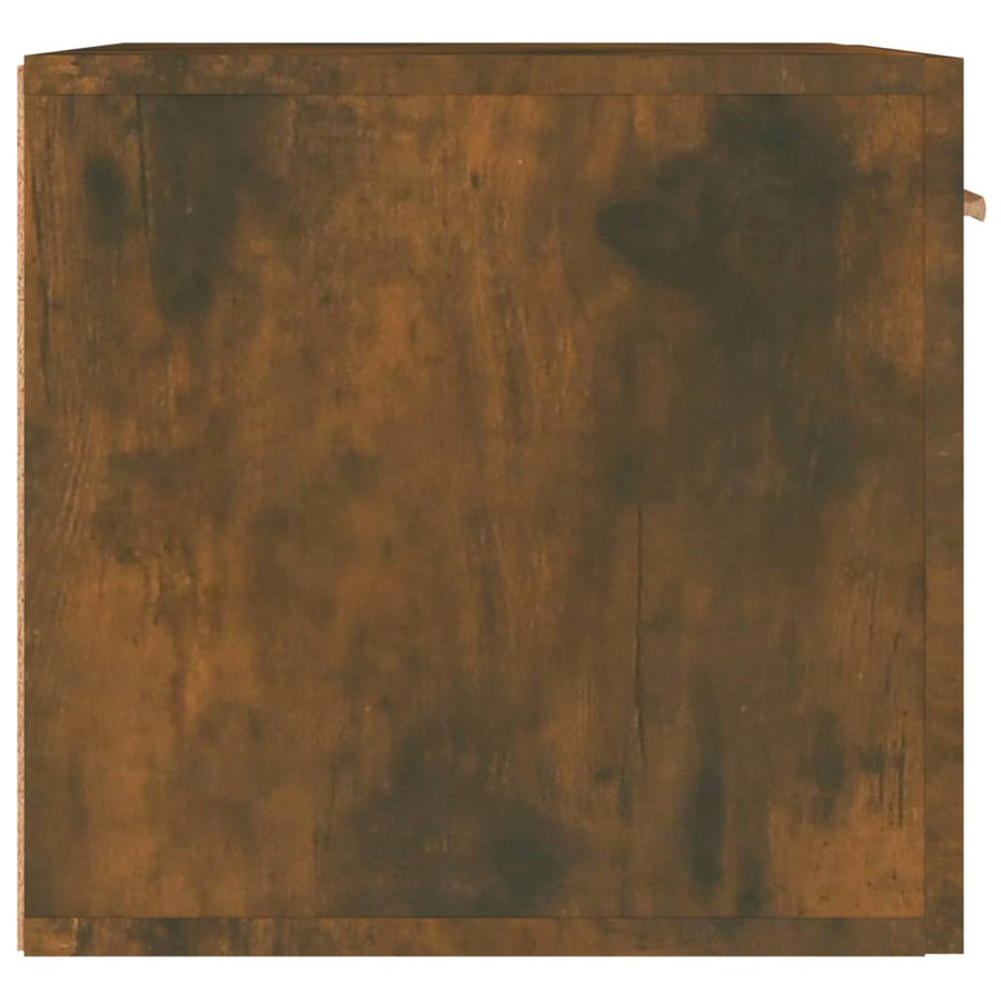 Wandkast 60X36,5X35 Cm Bewerkt Hout Gerookt Eikenkleurig