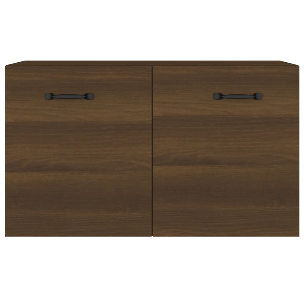 Wandkast 60X36,5X35 Cm Bewerkt Hout Bruin Eikenkleur