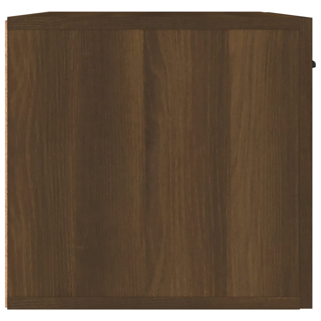Wandkast 60X36,5X35 Cm Bewerkt Hout Bruin Eikenkleur