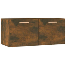 Wandkast 80X35X36,5 Cm Bewerkt Hout Gerookt Eikenkleurig