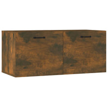 Wandkast 80X36,5X35 Cm Bewerkt Hout Kleurig Gerookt eiken
