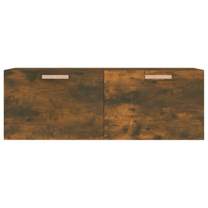 Wandkast 100X36,5X35 Cm Bewerkt Hout Kleurig Gerookt eiken
