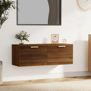 Wandkast 100x36,5x35 cm bewerkt hout bruin