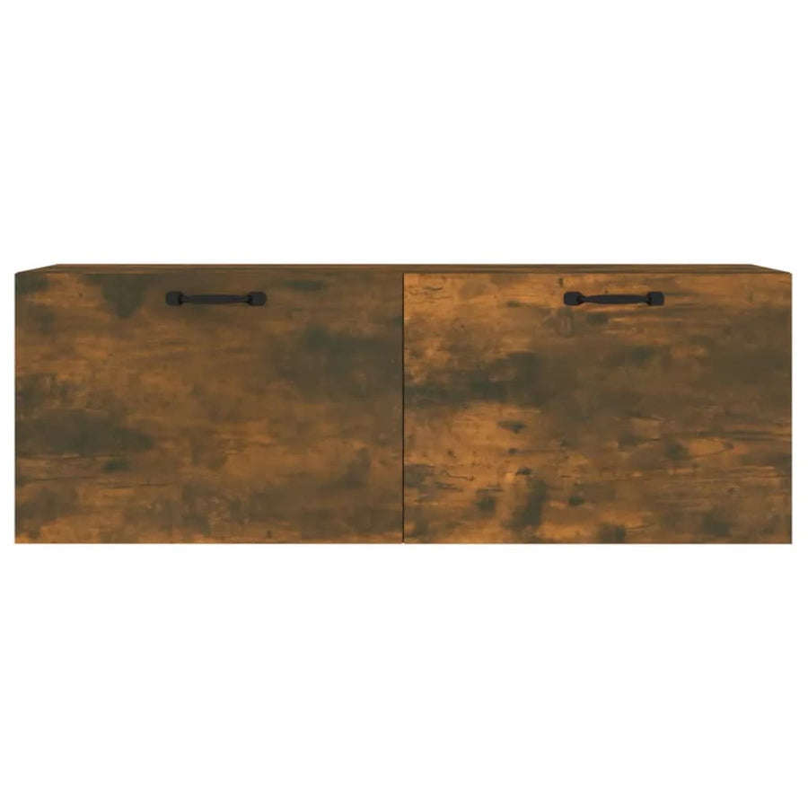 Wandkast 100X36,5X35 Cm Bewerkt Hout Gerookt Eikenkleurig