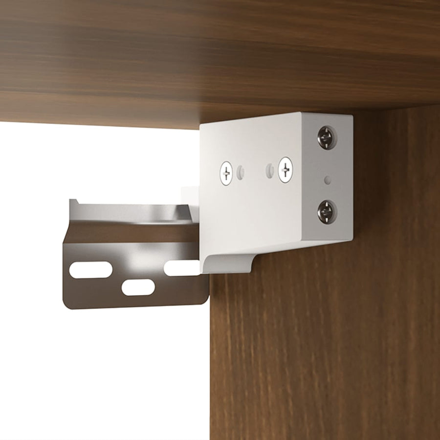 Spiegelkast Met Led-Verlichting 76X5X55 Cm Bruineikenkleurig bruin eikenkleur
