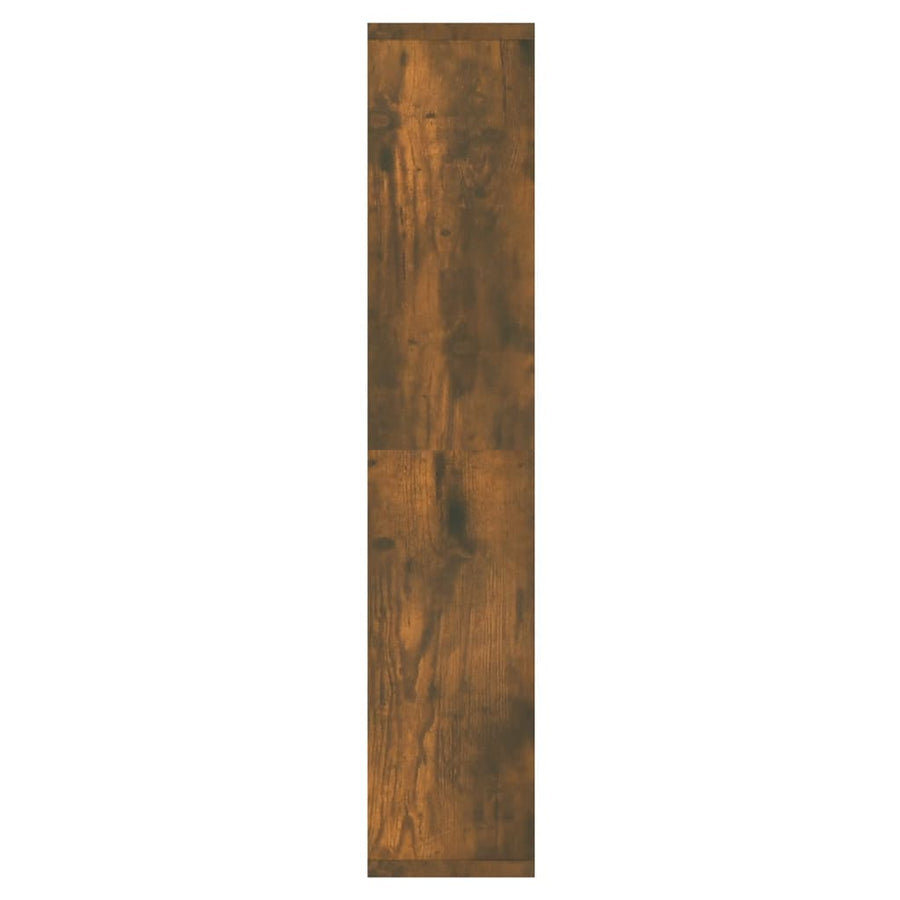 Spiegelkast Met Led-Verlichting 9X5X76,5 Cm Gerookt eiken