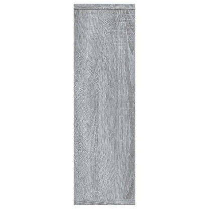 Wandschap 85X6X52,5 Cm Bewerkt Hout Eikenkleur Grijs sonoma