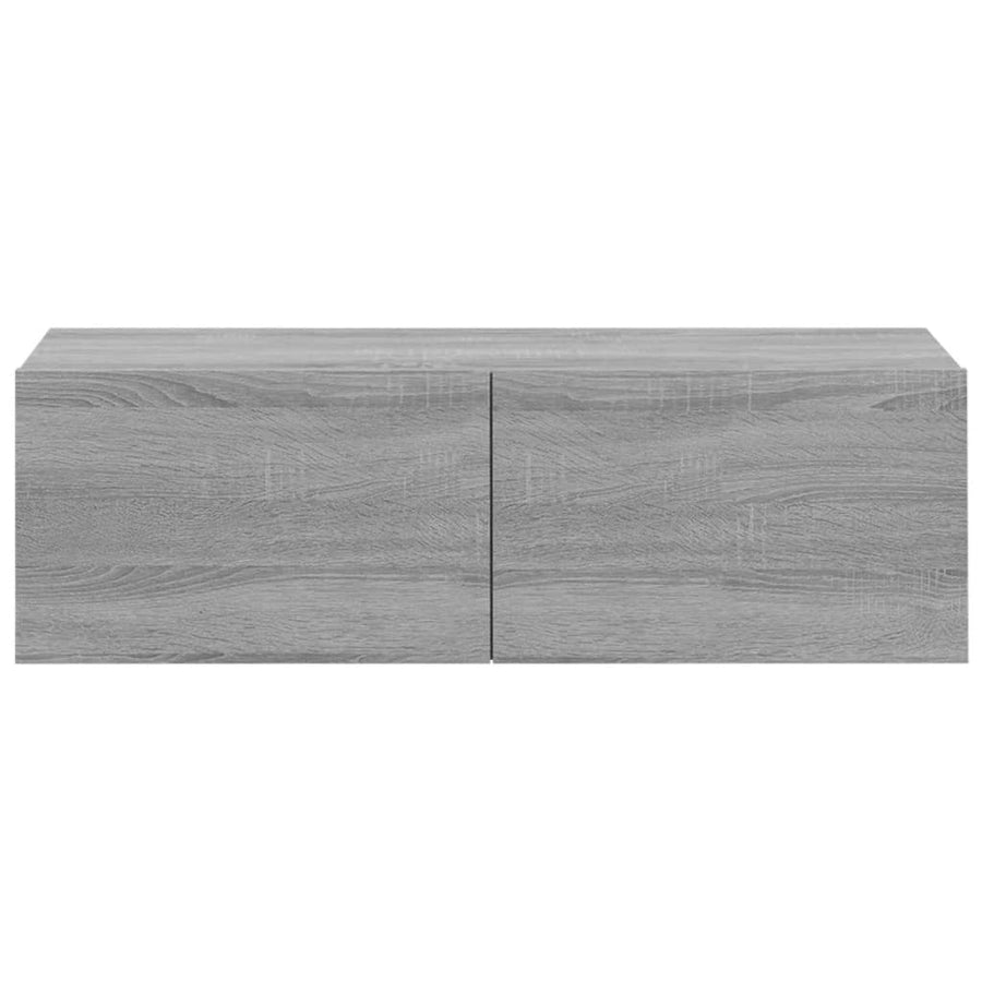 Tv-Meubelen Wandgemonteerd 100X30X30 Cm Hout Grijs sonoma