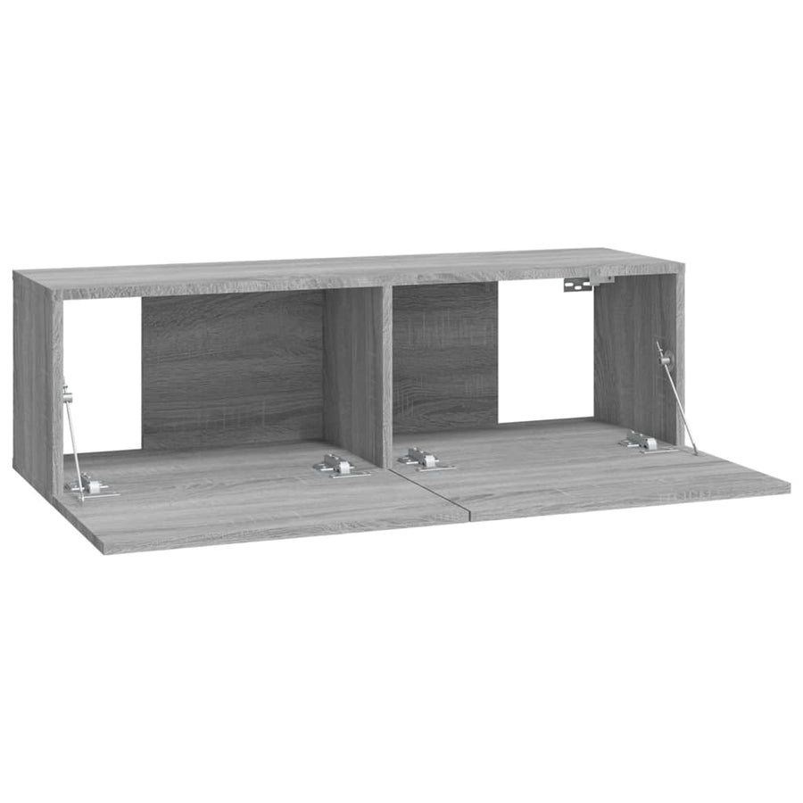 Tv-Meubelen Wandgemonteerd 100X30X30 Cm Hout Grijs sonoma