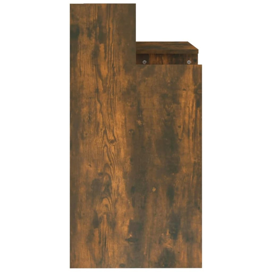 Bureau Met Led-Verlichting 97X45X90 Cm Hout Gerookt Eikenkleur