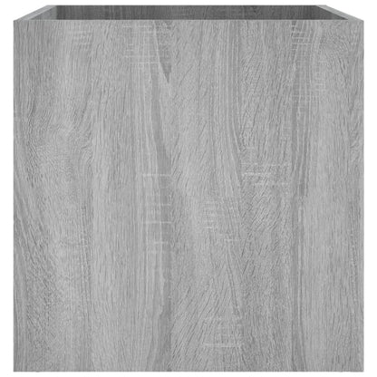 Plantenbak 40X40X40 Cm Bewerkt Hout Grijs Sonoma Eiken