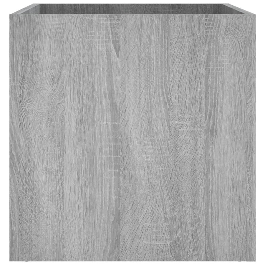 Plantenbak 40X40X40 Cm Bewerkt Hout Grijs Sonoma Eiken