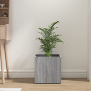 Plantenbak 40x40x40 cm grijs sonoma eiken bewerkt hout