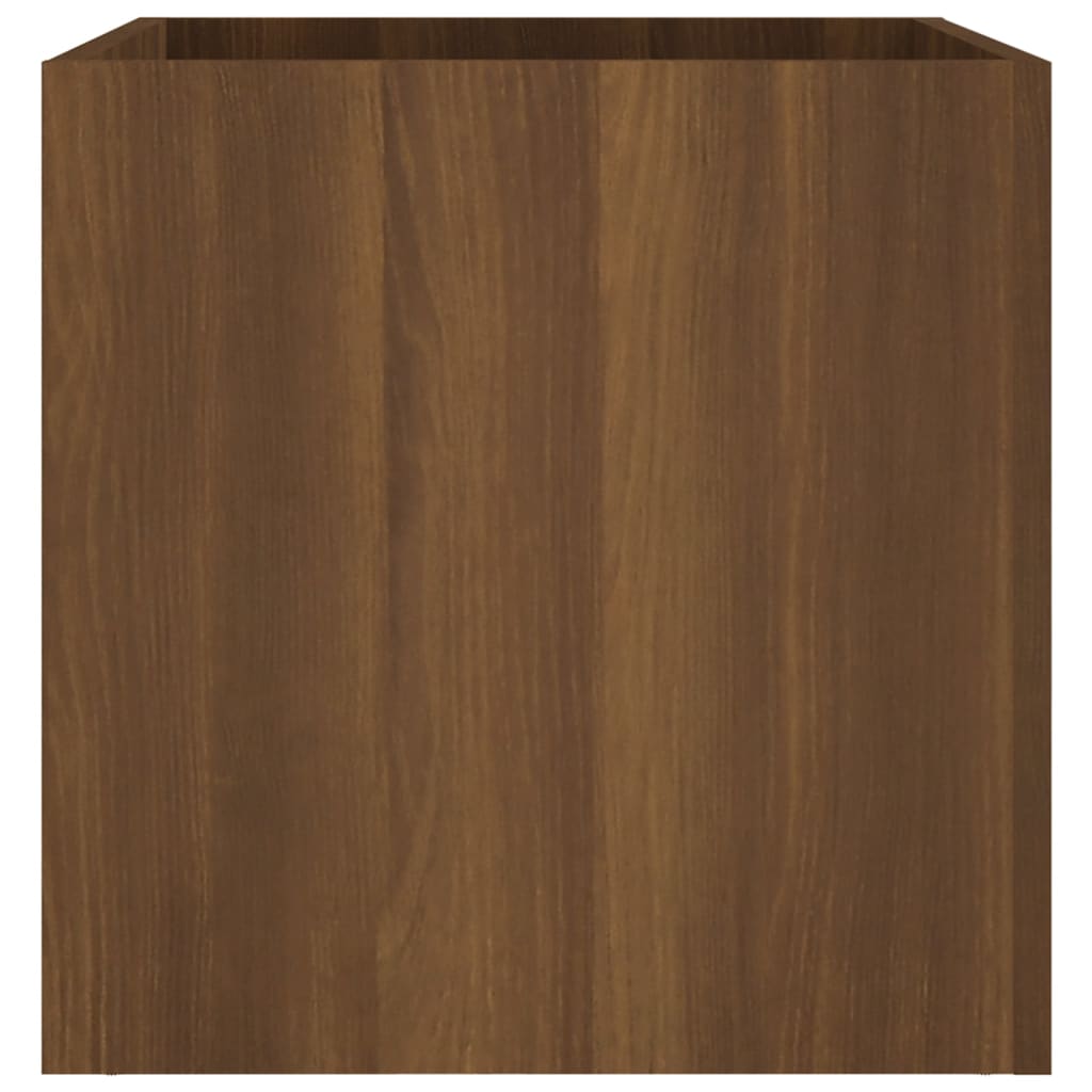 Plantenbak 40X40X40 Cm Bewerkt Hout Bruineiken