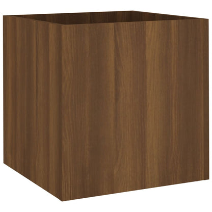 Plantenbak 40X40X40 Cm Bewerkt Hout Bruineiken
