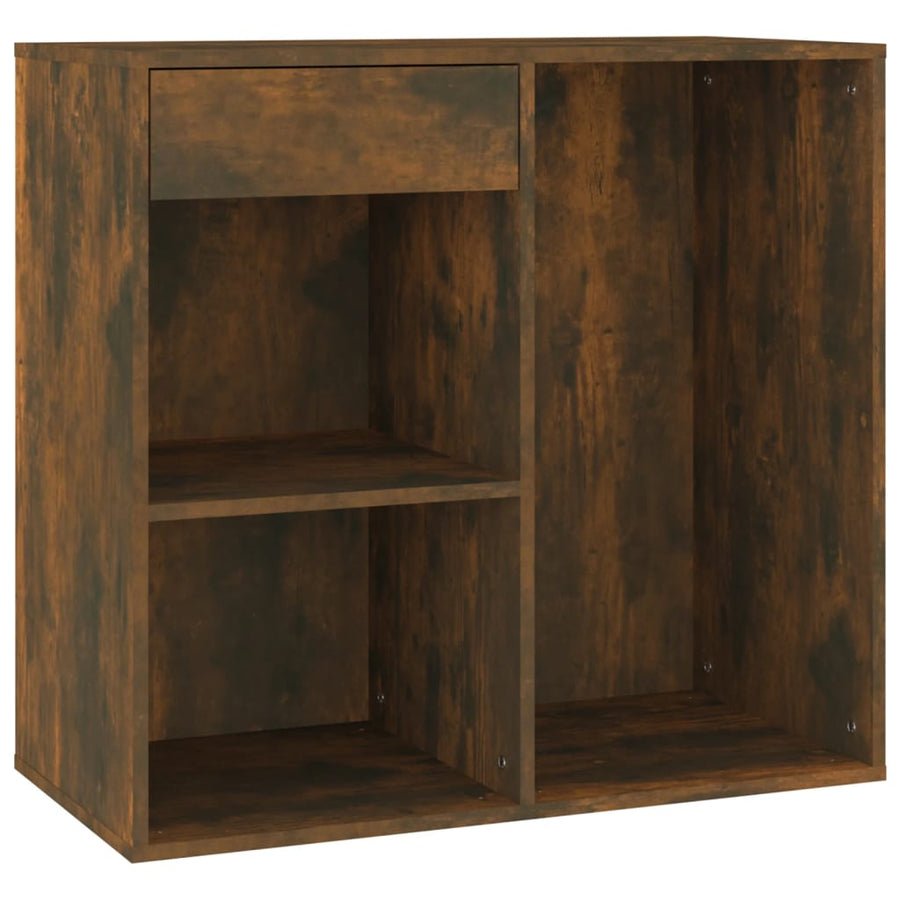 Cosmeticakast 80X40X75 Cm Bewerkt Hout Gerookt Eikenkleurig