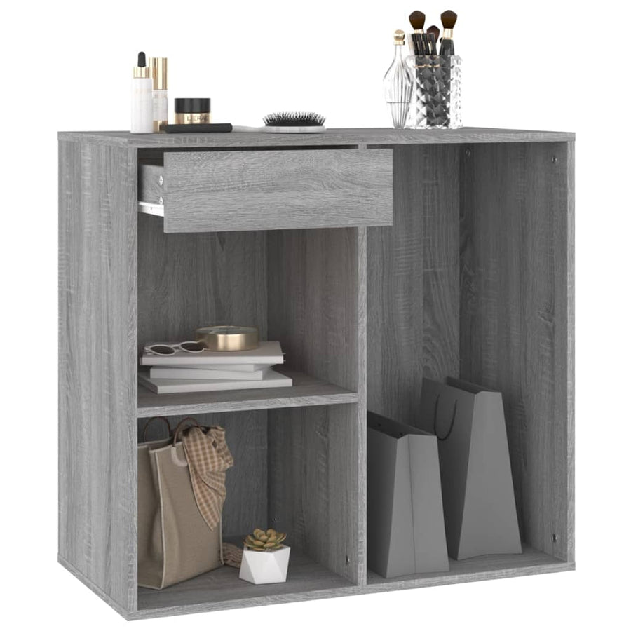 Cosmeticakast 80X40X75 Cm Bewerkt Hout Grijs Sonoma Eikenkleur