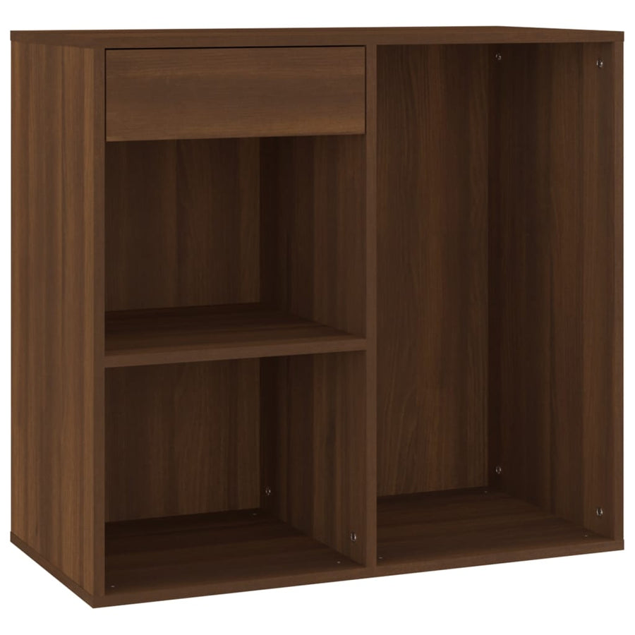 Cosmeticakast 80X40X75 Cm Bewerkt Hout Bruineikenkleurig