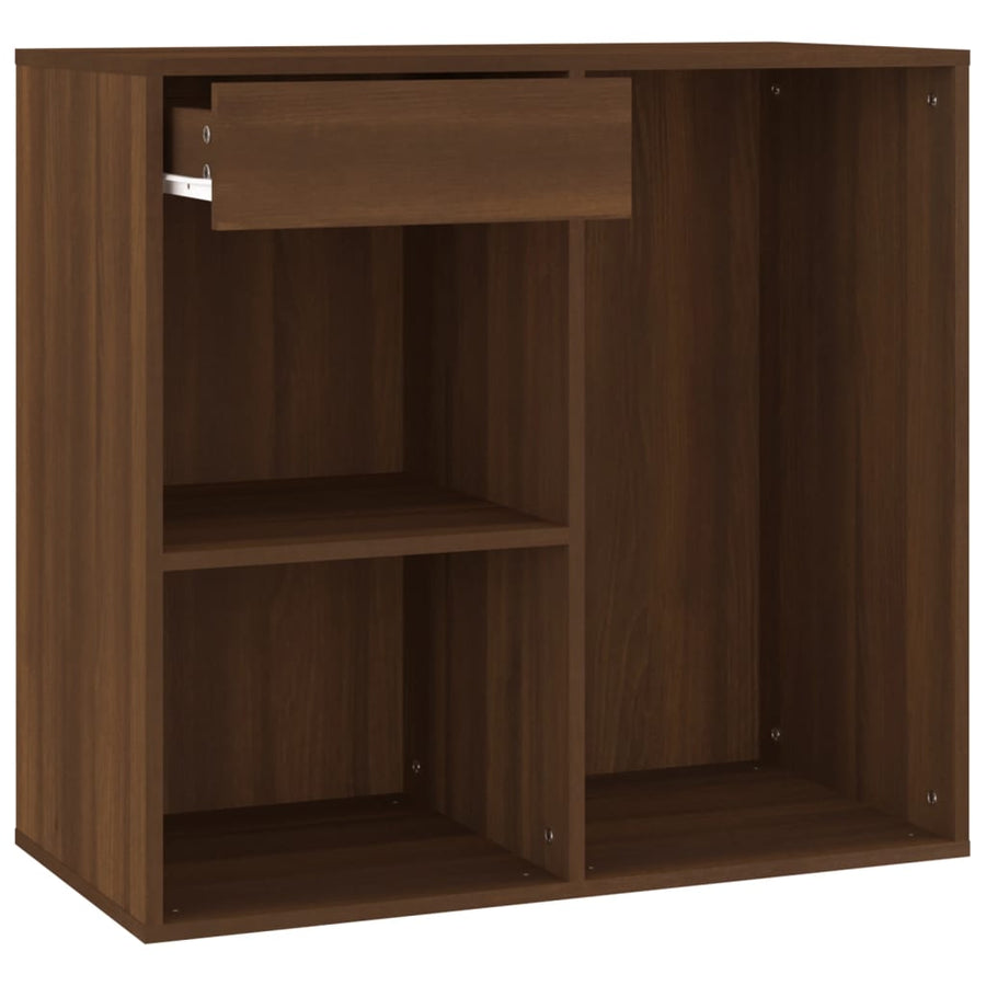 Cosmeticakast 80X40X75 Cm Bewerkt Hout Bruineikenkleurig