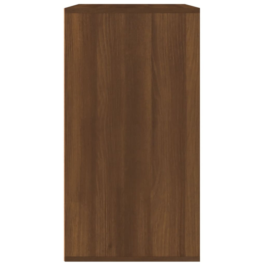 Cosmeticakast 80X40X75 Cm Bewerkt Hout Bruineikenkleurig