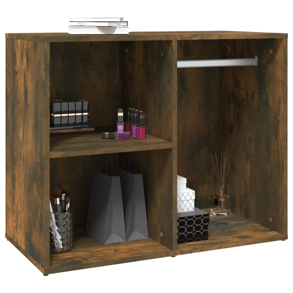 Kledingkast 80X40X65 Cm Bewerkt Hout Gerookt Eikenkleurig 1