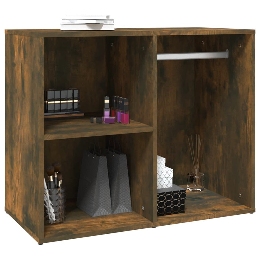 Kledingkast 80X40X65 Cm Bewerkt Hout Gerookt Eikenkleurig 1