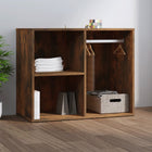 Kledingkast 80x40x65 cm bewerkt hout gerookt eiken