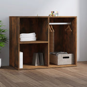 Kledingkast 80x40x65 cm bewerkt hout gerookt eiken