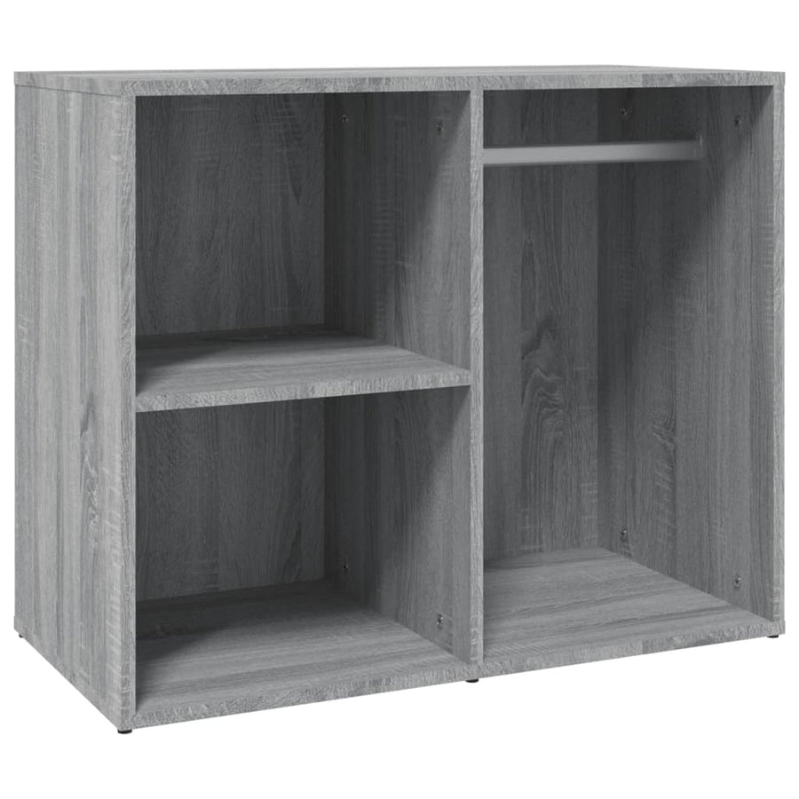 Kledingkast 80X40X65 Cm Bewerkt Hout Grijs Sonoma Eikenkleur