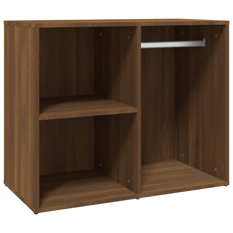 Kledingkast 80X40X65 Cm Bewerkt Hout Bruineikenkleurig