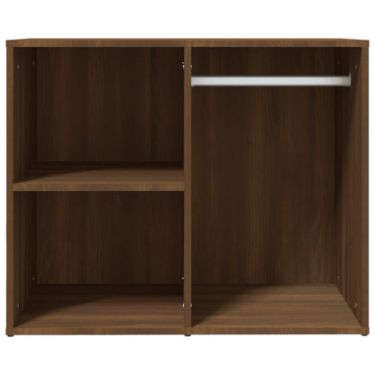 Kledingkast 80X40X65 Cm Bewerkt Hout Bruineikenkleurig