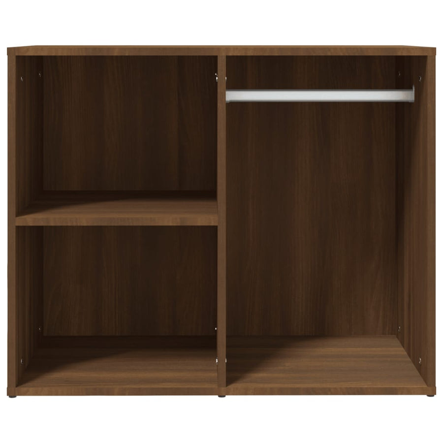 Kledingkast 80X40X65 Cm Bewerkt Hout Bruineikenkleurig