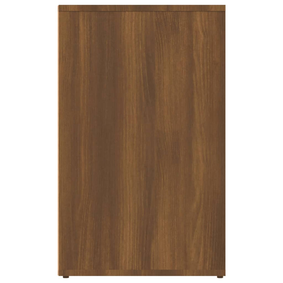 Kledingkast 80X40X65 Cm Bewerkt Hout Bruineikenkleurig