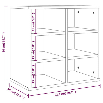 Schoenenkast 52,5X30X50 Cm Gerookt Eikenkleurig 1