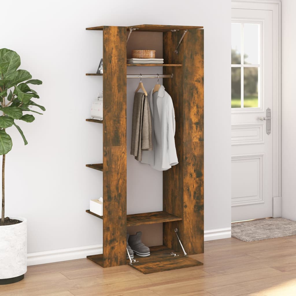 Halmeubel 97,5X37X99 Cm Bewerkt Hout Gerookt Eikenkleurig