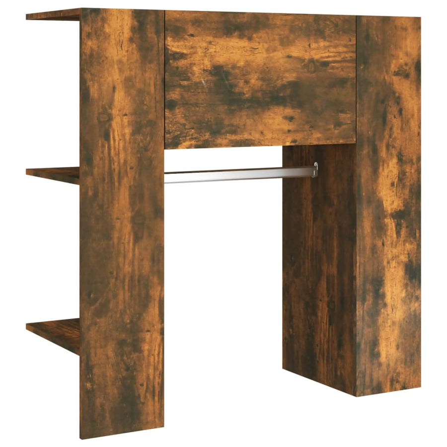 Halmeubel 97,5X37X99 Cm Bewerkt Hout Gerookt Eikenkleurig