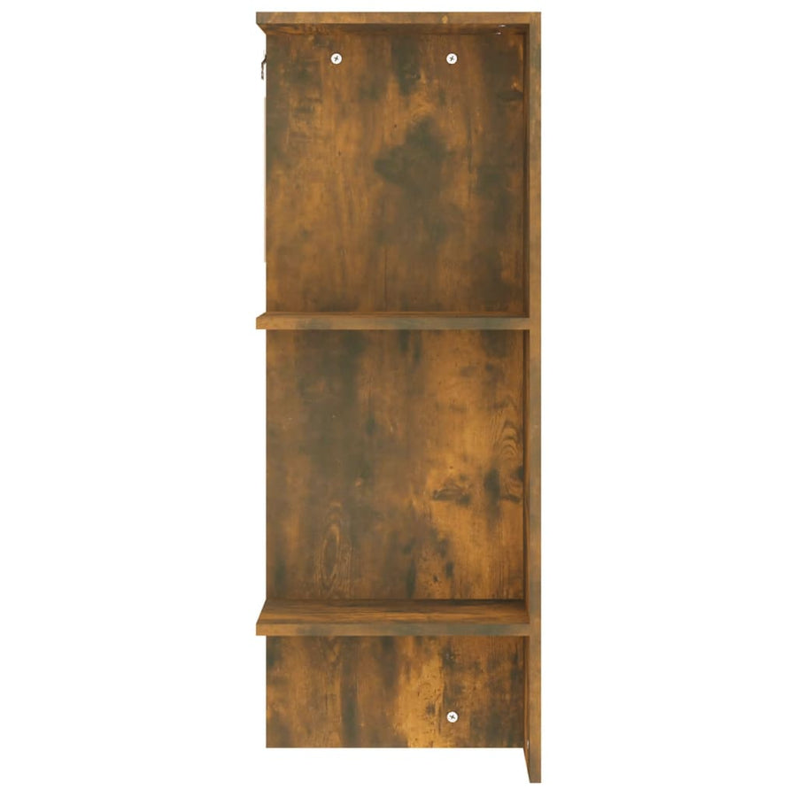 Halmeubel 97,5X37X99 Cm Bewerkt Hout Gerookt Eikenkleurig