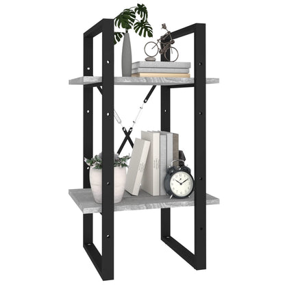 Boekenkast 2-Laags Eiken Grijs Sonoma 40 x 30 x 70 cm Bewerkt hout