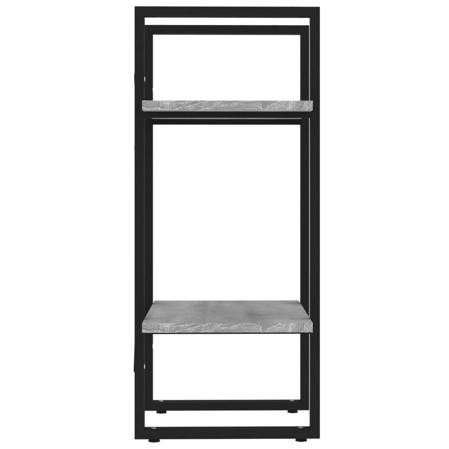Boekenkast 2-Laags Eiken Grijs Sonoma 40 x 30 x 70 cm Bewerkt hout