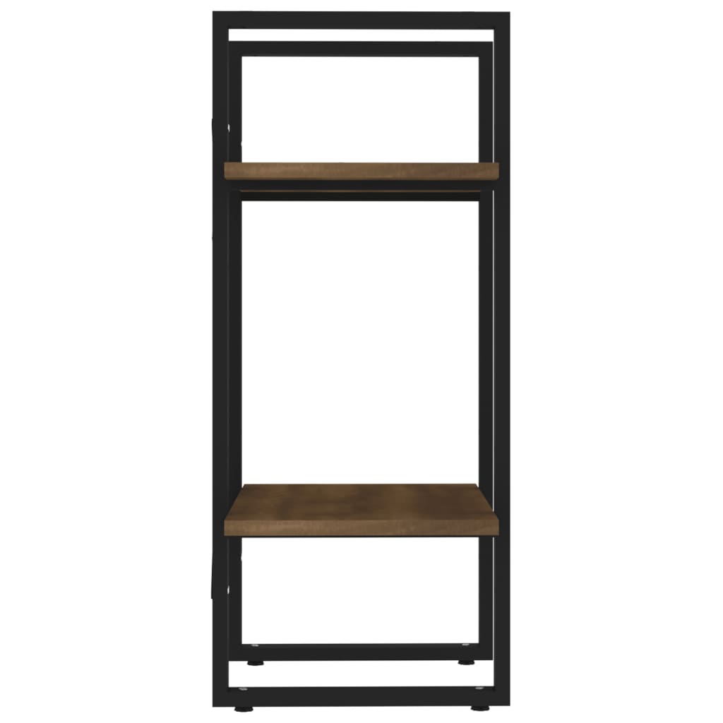 Boekenkast 2-Laags Bruin Eikenkleur 40 x 30 x 70 cm Bewerkt hout