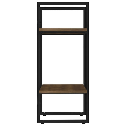 Boekenkast 2-Laags Bruin Eikenkleur 40 x 30 x 70 cm Bewerkt hout