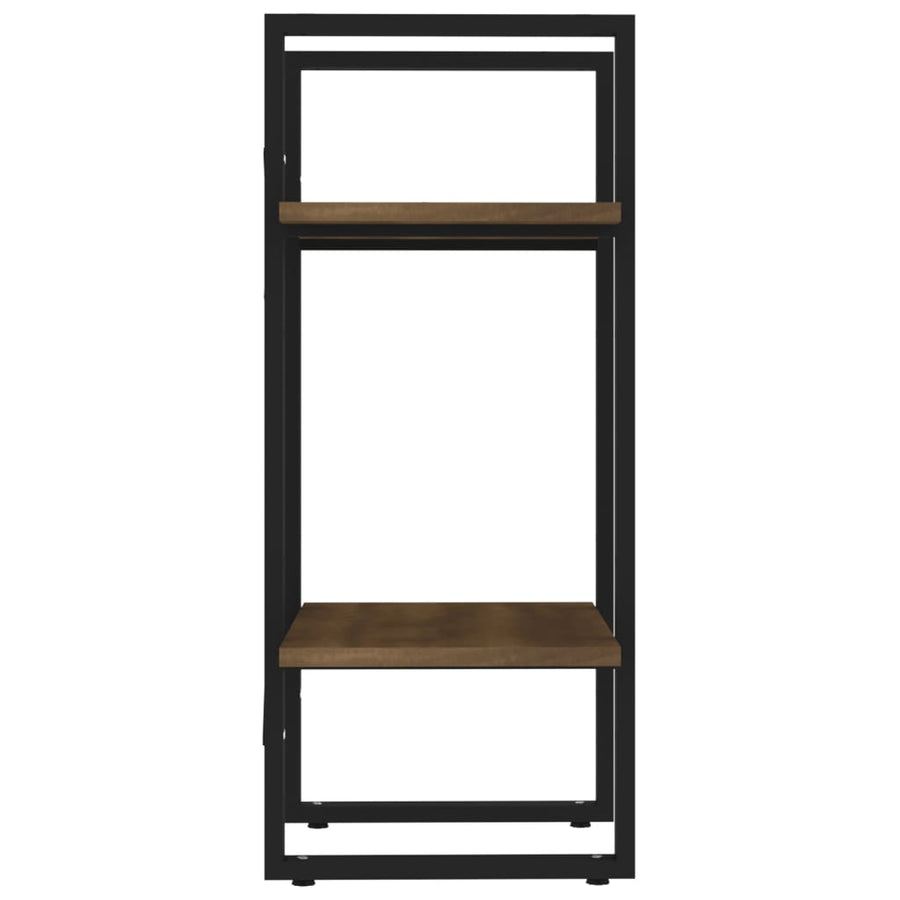 Boekenkast 2-Laags Bruin Eikenkleur 40 x 30 x 70 cm Bewerkt hout