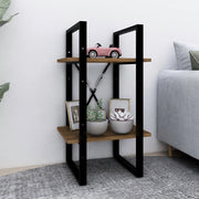 Boekenkast 40x30x70 cm bewerkt hout bruin