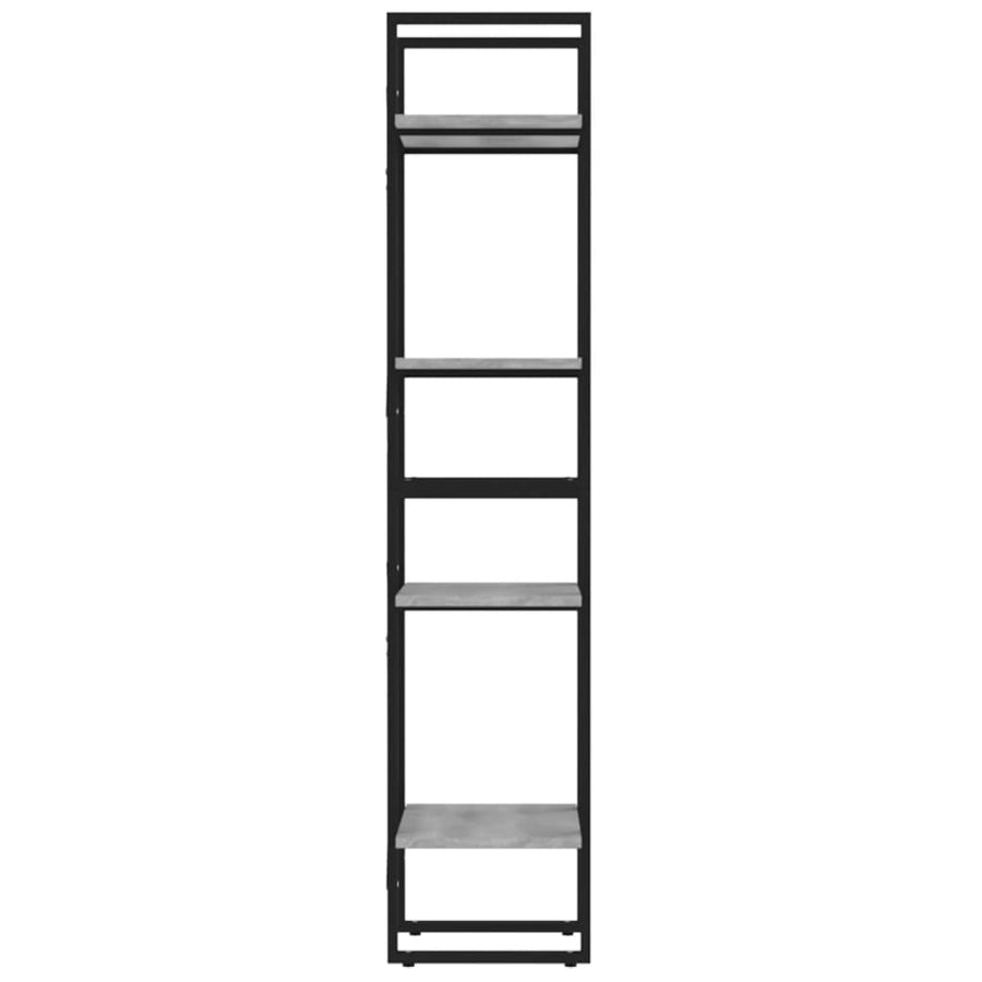 Boekenkast 4-Laags Eiken Grijs Sonoma 40 x 30 x 140 cm Bewerkt hout